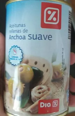 Aceitunas rellenas de anchoa suave dia , code 8480017515155