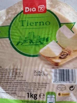 Queso tierno Dia 1 kg, code 8480017519818