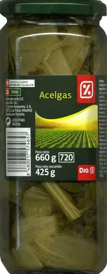 Acelgas categoría extra Dia 660 (neto), 425 (escurrido). 720 ml, code 8480017574657