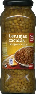 Lentejas Dia 540 g (neto), 400 g (escurrido), 580 ml, code 8480017588098