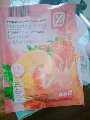 Preparado en polvo sabor Naranja y Fresa dia , code 8480017646941