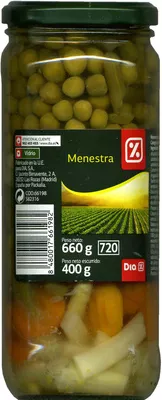 Menestra Dia 660 (neto), 400 (escurrido). 720 ml, code 8480017661982