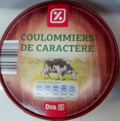 Coulommiers de caractère (23 % MG)  Dia 350 g , code 8480017779519