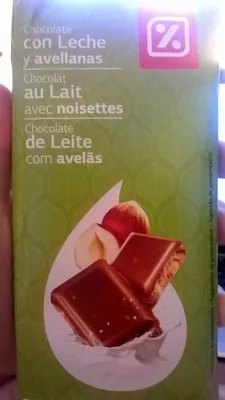 Tableta de chocolate con leche y avellanas Dia 150 g, code 8480017828675