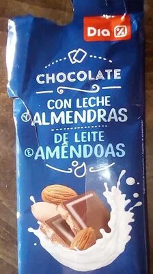 Chocolate con leche almendras Dia 150 g, code 8480017828682