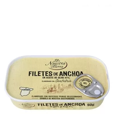 Filetes de anchoa cantabrico De nuestra tierra , code 8480022330972