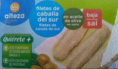 Filetes de caballa del sur Alteza 65 g, code 8480024736802