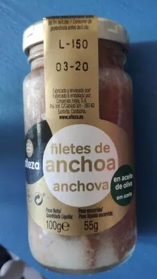 Filetes de anchoa Alteza 100 g, code 8480024737960