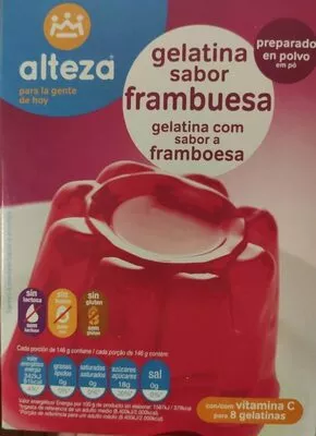 Gelatina sabor frambuesa Alteza 170 g, code 8480024747501