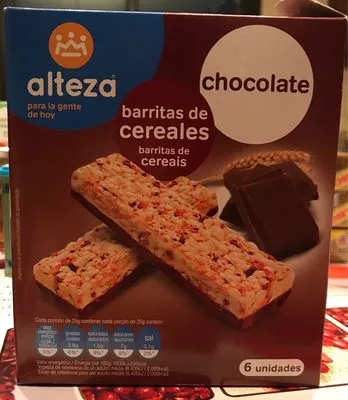 Barrita de cereales con chocolate Alteza , code 8480024752550