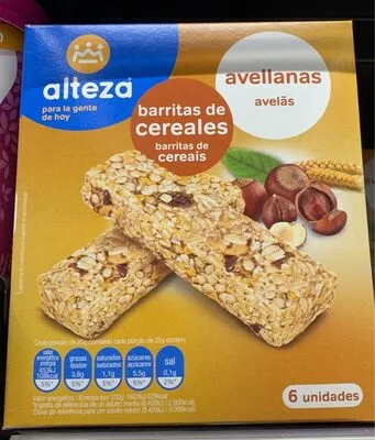 Barritas de cereales avellanas Alteza , code 8480024752802