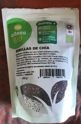 Semillas de Chia bio Alteza 250 g, code 8480024755179