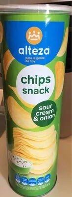 Chips snack sour cream & onion Alteza , code 8480024768025