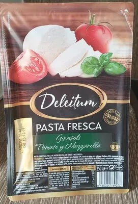 Pasta Fresca Girasoli Tomate y Mozzarella deleitum 250 g, code 8480024769077