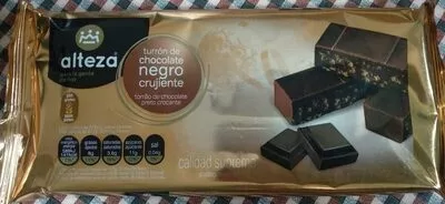 Turrón de chocolate negro crujiente Alteza , code 8480024775283