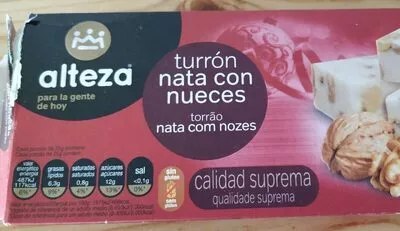 Turrón nata con nueces Alteza , code 8480024776006