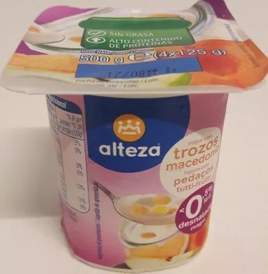 Yogur desnatado con frutas Alteza 4 x 125 g, code 8480024811974