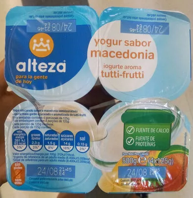 Yogur sabor macedonia Alteza 500 g (4x125g), code 8480024812568