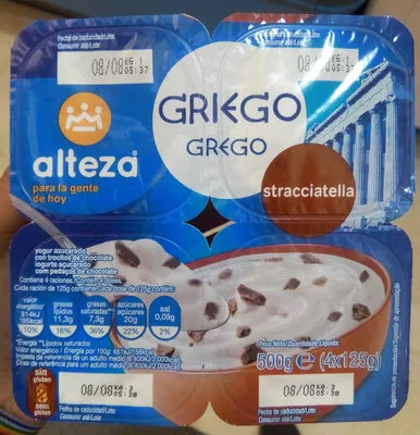 Yogur griego estilo stracciatela Alteza 500 g (4x125g), code 8480024812742