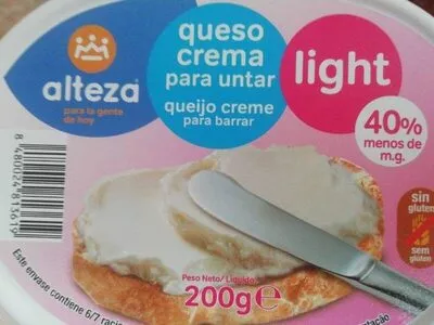 Queso crema para untar light Alteza 200 g, code 8480024813619