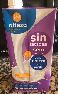 Leche entera sin lactosa Alteza , code 8480024833563