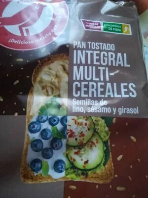 Pan tostado integral multicereales Auchan , code 8480029101346