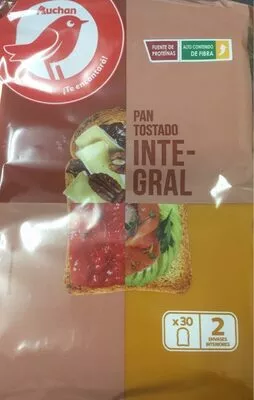 Pan tostado integral Auchan , code 8480029103203