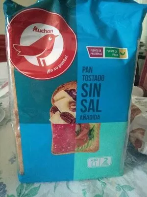 Pan tostado sin sal añadida Auchan 270 g, code 8480029114001