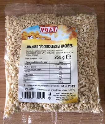 Amandes Décortiquées et hachées  , code 8594000738534