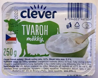 Tvaroh měkký Clever 250g, code 8594003967108