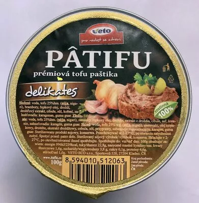 Pâtifu delikates VETO ECO 100g, code 8594010512063