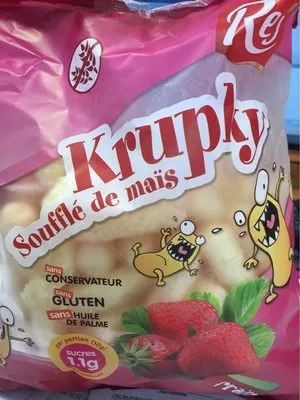 Krupky - Soufflé de maïs fraise Rej , code 8594038915914