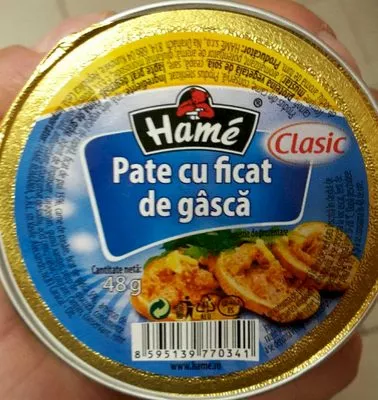 Pate cu ficat de gâscă Hamé 48g, code 8595139770341