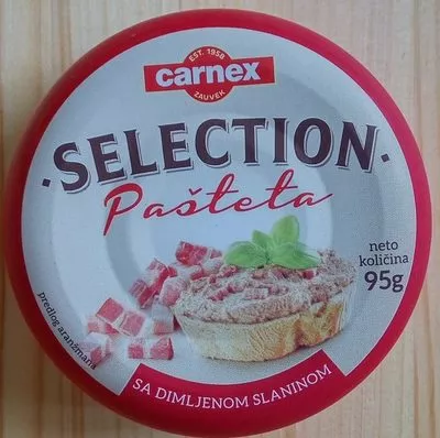 Selection pašteta sa dimljenom slaninom Carnex 95 g, code 8600012702637