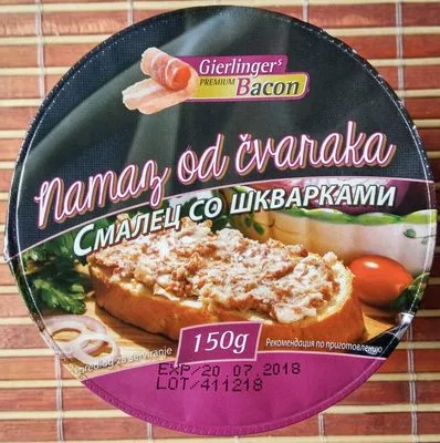 Namaz od čvaraka Gierlingers Premium Bacon 150 g, code 8600416170001