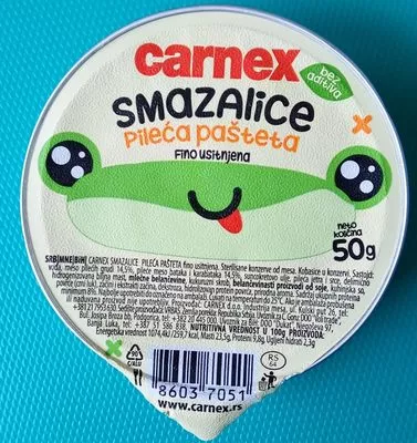 Smazalice pileća pašteta Carnex 50 g, code 86037051