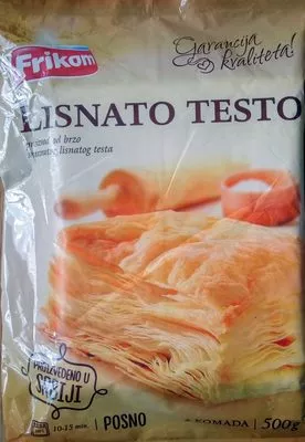 Lisnato testo Frikom 500 g (2 komada), code 8606006081429