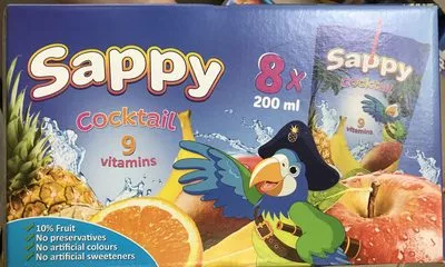 Sappy Cocktail 9 Vitamins Sappy 1,6 L (8 * 200 ml), code 8606106149654