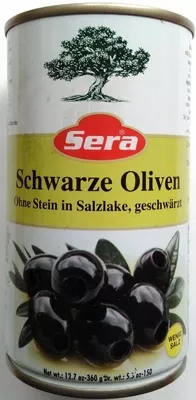 Schwarze Oliven Sera 360 g, code 8690777207720