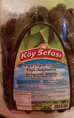 Olives noires Koy sefasi 1500g, code 8696591062002