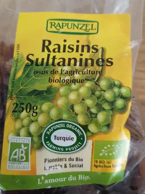 Raisins Sultanines Rapunzel 250g, code 8697418143034