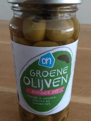 Groene Olijven zonder pit AH 240 g, code 8710400165583