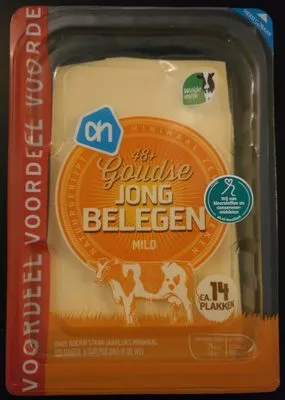 Goudse kaas jong belegen 48+ Albert Heijn 400 g, code 8710400336822