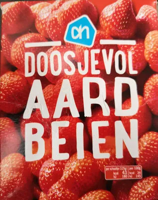 AH doosjevol Aardbeien Albert Heijn 225 g, code 8710400687085