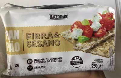 Pan fibra y sesamo Hacendado 250 g, code 8710445020816