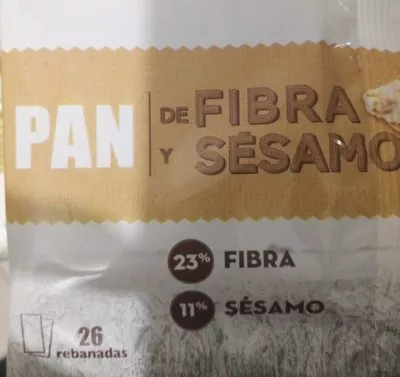 Pan fibra y sésamo Hacendado 250 g, code 8710445020878