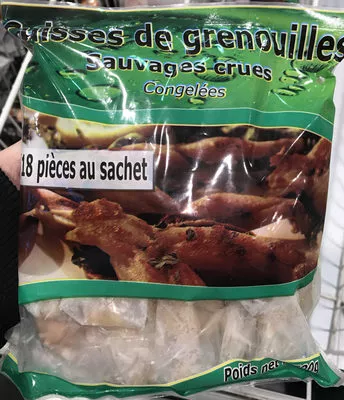 Cuisses de grenouilles sauvages crues congelées Sans marque, Eurocontact 500 g, code 8710557012488