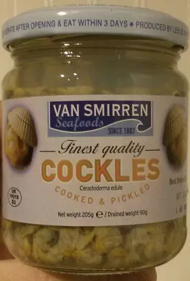 Cockles cooked & pickled Van Smirren Seafoods 90 g, code 8710557018688