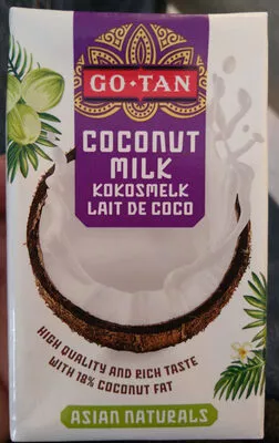 Lait de coco Go-Tan 250 ml, code 8710605096170