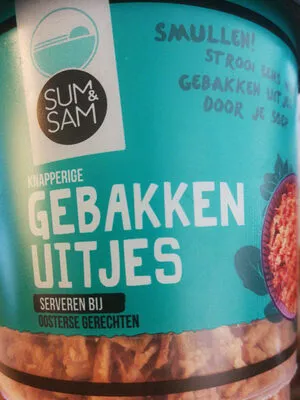 gebakken uitjes Sum & Sam 100 g, code 8710624198589